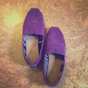 Ribbed purple TOMS Shoes
